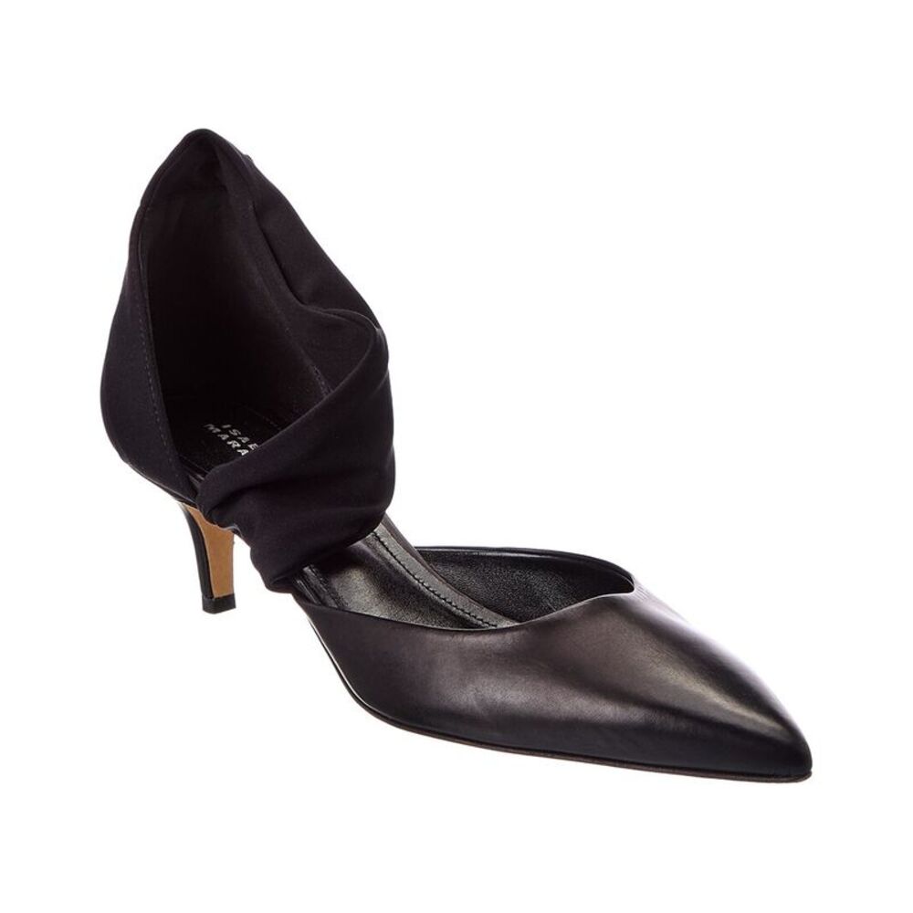 Isabel Marant Drapy Leather Pump, Black